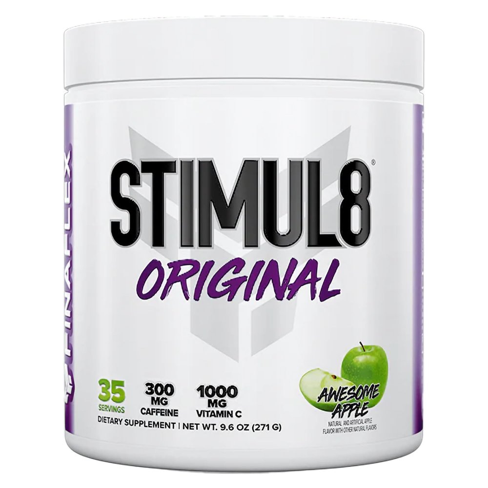 FINAFLEX STIMUL8 Original Pre-Workout, Awesome Apple - Energy, Strength & Endurance for Men & Women - With Caffeine, Beta-Alanine & Vitamin C - 35 Servings
