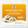 52USA Square Rice Paper, 1 Pack, White Rice Paper Wrappers, Fresh Spring Roll Wrappers & Dumplings-34 Sheets, Gluten-Free Wonton Wrappers, Vegan, Low Carb, Vietnamese Rice Wraps (22cm, 12 oz) view 1