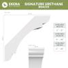 3"W x 10"D x 14"H Copenhagen Signature Urethane Knee Brace, Primed Tan view 2
