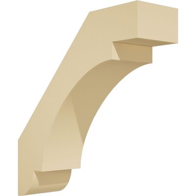5"W x 18"D x 18"H Standard Aspen Signature Urethane Knee Brace, Primed Tan