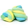 Dinosaur Twists Marshmallows -, 12-Pack Full Case - 6 LB - Yellow, Green, Blue 3-Color Twist - Vanilla Flavor - Made in Brazil - Bulk Wholesale view 3