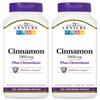 21st Century Cinnamon 2000 mg Per Serving Plus Chromium Vegetarian Capsules 120 Count - Pack of 2 view 1