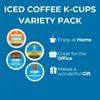 30-Count Cold Brew& Iced Coffee K-Cup Pods Variety Pack: Starbucks, Mcdonalds, Dunkin, Green Mountain, Donut Shop - Signature Black, Vanilla, Hazelnut Latte,Mocha Frappe, Caramel Coffee with Recipe eBook view 4