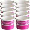 OCS Parts Paper Ice Cream Cups | 10-Count | 6 Ounce Disposable Dessert Party Cups for Frozen Yogurt, Ice Cream, Hot or Cold Foods | Heavy Duty Leak Resistant 3.5 Inch Food Cups view 1