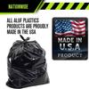 Aluf Plastics 45 Gallon 1.7 MIL Black Heavy Duty Garbage Trash Bags - 40 inch x 46 inch- For Contractor, Industrial, Institutional, & Commercial, (Pack of 400) view 2