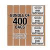 Aluf Plastics 45 Gallon 1.7 MIL Black Heavy Duty Garbage Trash Bags - 40 inch x 46 inch- For Contractor, Industrial, Institutional, & Commercial, (Pack of 400) view 3