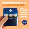 Allermates 3 Pack Mini Med Bottles with Hard Shell Travel Case - Blue 3 Pack view 2