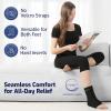 Ankle Ice Pack Wrap for Swelling - Hot/Cold Therapy Ice Wrap for Foot Pain Relief, Heel Pain Relief, Plantar Fasciitis, Achilles Tendonitis Relief, Sprained Ankle Compression, Medium view 4