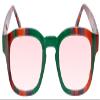 Medspex Pink FL41 Reading Glasses +4.00 Green Purple Stripe Fluorescent Light Sensitivity Indoor Outdoor Photophobia Reader view 3