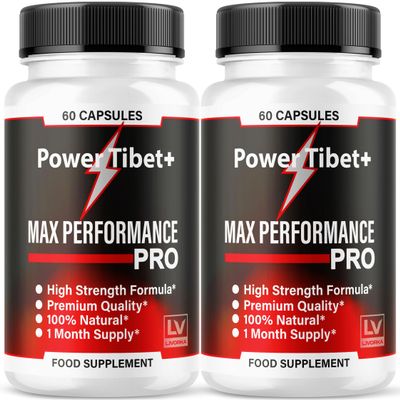 (2 Pack) PowerTibet+ Capsules, Power Tibet, Power Tibet+, Power Tibet Tablets, PowerTibet + Advanced Formula, Power Tibet Reviews 120 Capsules for 2 Months