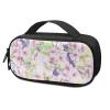 ASQVTIFE Pink Flowers Butterflies Insulin Cooler Travel Case Diabetes Cold Bag Diabetic Medication Cooler Bag Mini Medical Cooling Pouch Insulated Cooler Bag Small Diabetic Bags for Supplies view 1