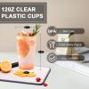 Clawsoff 12 oz Gold Plastic Cups, 100 Pack Cold Party Drinking Cups, Plastic Cup Tumblers, Disposable Gold Cup for Party, Wedding, Halloween, Christmas view 2