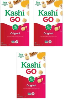 Cold Breakfast Cereal - Vegan Protein - Original byKashi- 12.3 Oz Box - Pack of 3