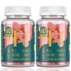 Lazpowfi Biotin Gummies -Hair Skin and Nails Vitamins for Men & Women, Vegan Vitamin B7, Supports Hair Growth and Stronger Nails,60 Day Supply-Raspberry-2 Pack view 1