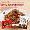 Spicy Korean Delight Bundle: 2x Samyang Buldak 2X Spicy Noodles, Yopokki Jjajang Rice Cake Pack (Serves 2), and 50 Bamboo Chopsticks view 4