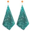 LFDSEPYM Turquoise Glitter Hand Towel Cleaning Towels Washing Towels Dish Cloths Quick Dry Dishcloths Soft Absorbent Dish Towels for Bathroom Kitchen 11.8''x11.8'' view 1