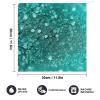 LFDSEPYM Turquoise Glitter Hand Towel Cleaning Towels Washing Towels Dish Cloths Quick Dry Dishcloths Soft Absorbent Dish Towels for Bathroom Kitchen 11.8''x11.8'' view 2
