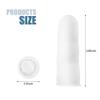 200 Pcs Disposable Finger Cots, Large Latex Finger Protectors for Clean and Dry Protection, Rubber Fingers Tips Tips for Beauty and Electronic Repair (Large White) view 2