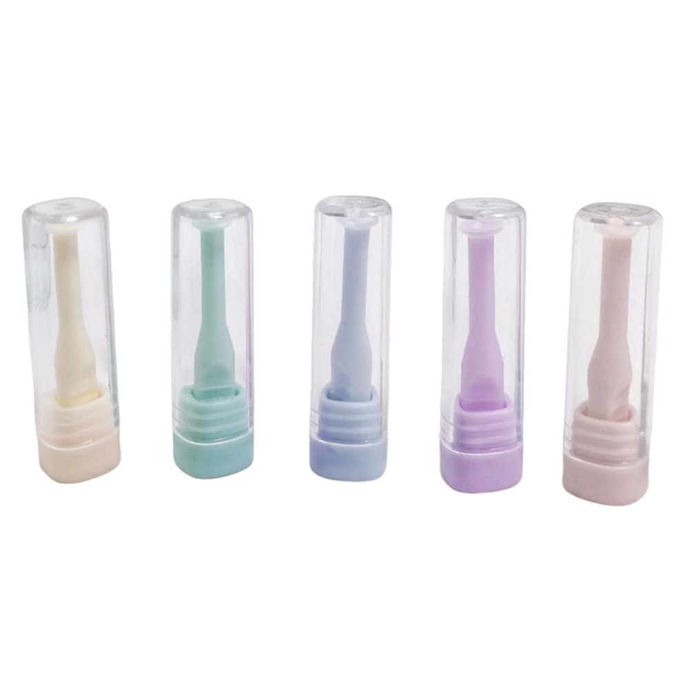 QIXIAMO 5/10Pcs Portable Lens Remover Tool with Cover Easy Carry Plunger Suctions Cup Applies Contacts Safely