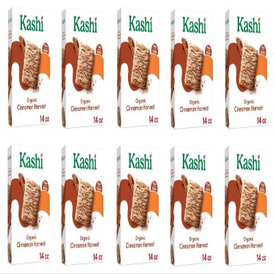 Cinnamon Harvest Breakfast Cereal byKashi- Family Breakfast - Organic Fiber Cereal - 18 Oz Box - Pack of 10