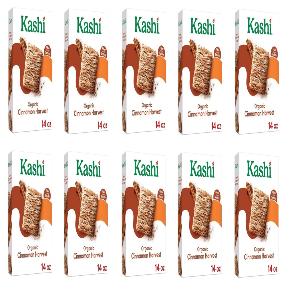 Cinnamon Harvest Breakfast Cereal byKashi- Family Breakfast - Organic Fiber Cereal - 18 Oz Box - Pack of 10