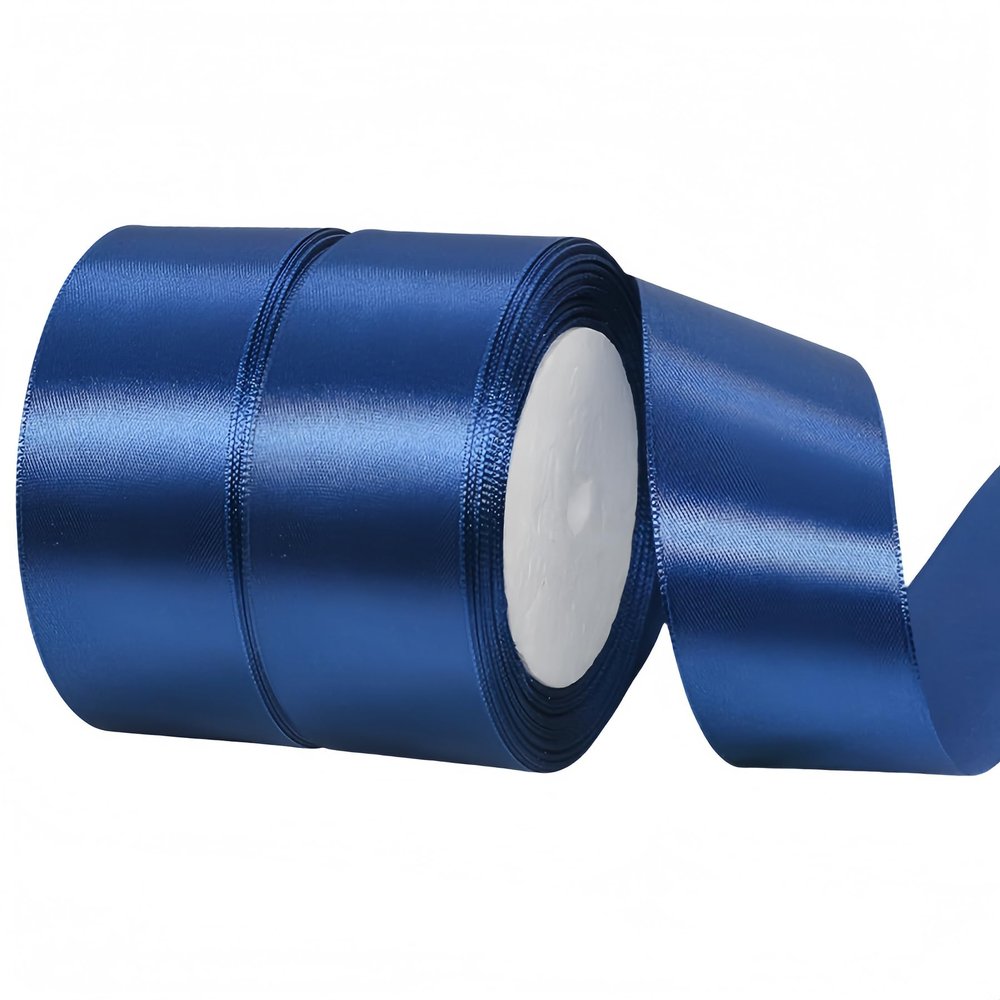 1 1/2 Inch Navy Blue Satin Ribbon,50 Yards 1-1/2 Inch Navy Blue Ribbon Solid Fabric Ribbon for Gift Wrapping Floral Bouquets Wedding Home Party Decoration