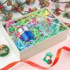 Caleihd Crinkle Cut Paper Grass Cushion Paper Streamer for Christmas Wedding Birthday Bridesmaid Engagement Craft Gift Boxes Bags Filler Decoration 4.5oz Green&Pink&Blue&Yellow view 3