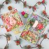 Caleihd Crinkle Cut Paper Grass Cushion Paper Streamer for Christmas Wedding Birthday Bridesmaid Engagement Craft Gift Boxes Bags Filler Decoration 4.5oz Green&Pink&Blue&Yellow view 4