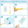 30 Pcs Duster Refill Compatible with Duster, Multi Surface Heavy Duty Feather Dusters Kit with 1 Handle, for Cleaning Furniture, Blinds, Ceiling Fans and Car(Color:Yellow) view 3
