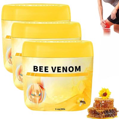 Bee Venom Advanced Joint And Bone Care Cream,New Bee Venom Professional Cream,Advanced Bee Venom Gel Cream,New Zealand Bee Venom Cream,For All Skin Types (3pcs)