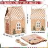 woric 24 Pieces Medium Christmas Party Favor Boxes Treat Boxes, Gift Boxes for Advent Calendar Candy Xmas Treats Cookies Decorations(5.5" x 3.5" x 2.5") view 2