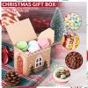 woric 24 Pieces Medium Christmas Party Favor Boxes Treat Boxes, Gift Boxes for Advent Calendar Candy Xmas Treats Cookies Decorations(5.5" x 3.5" x 2.5") view 4