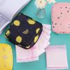 3Pcs Sanitary Napkin Storage Bag Cute Print Period Bag Zipper Closure Pad Bag Portable 4.7x4.7x1.6in Waterproof Sanitary Bags for Feminine Products view 4
