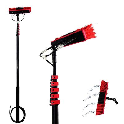 Telescopic Window Cleaning Pole Extendable Cleaning Brush Water Fed Cleaning Tools for Photovoltaic Panel Cleaning Trucks Windows