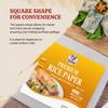 52USA Square Rice Paper, 3 Pack, White Rice Paper Wrappers, Fresh Spring Roll Wrappers & Dumplings-102 Sheets, Gluten-Free Wonton Wrappers, Vegan, Low Carb, Vietnamese Rice Wraps (22cm, 36 oz) view 4