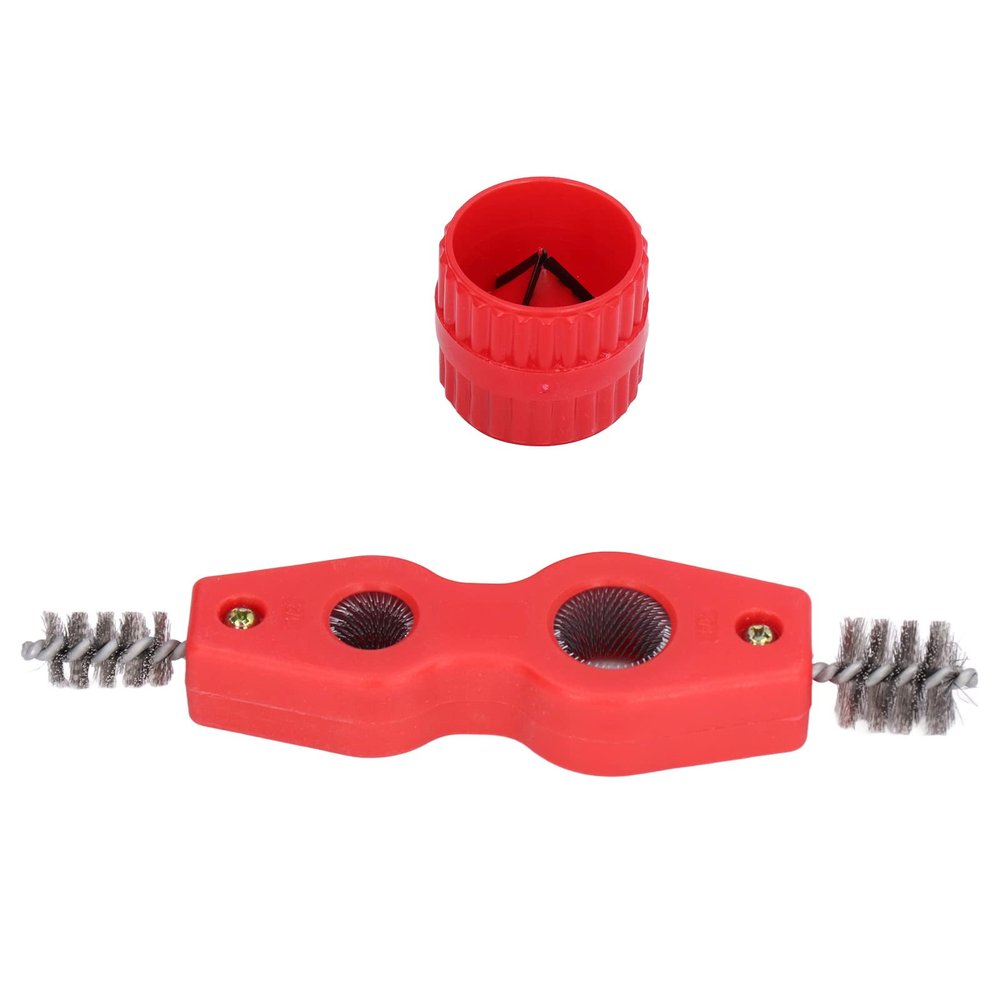 4Pcs Pipe Reamer and Cleaner Set, Maximum 1.7 InnerOuter Reamer for PPR PVC Copper Aluminum Tubing, 15mm 20mm Tubing Cleaner for Copper and Aluminum