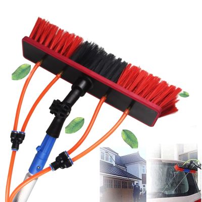 Water Fed Telescopic Brush, Window Cleaning Pole Brush Window and Solar Panel Cleaning System Windows Cleaning Trucks Water Fed Pole Kit (Color : 30cm Brush Head, Size : 7M/22.9Ft)