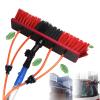 Water Fed Telescopic Brush, Window Cleaning Pole Brush Window and Solar Panel Cleaning System Windows Cleaning Trucks Water Fed Pole Kit (Color : 30cm Brush Head, Size : 7M/22.9Ft) view 1