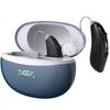 Rechargeable Hearing Aids for Seniors Adults - Noise Cancelling - Wireless Charging Case - Over the Ear RIC and BTE Design - Audifonos Para Sordos - OTC - Pair of 2 - Black Hearing Aids - Clarity Audiology view 1
