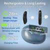 Rechargeable Hearing Aids for Seniors Adults - Noise Cancelling - Wireless Charging Case - Over the Ear RIC and BTE Design - Audifonos Para Sordos - OTC - Pair of 2 - Black Hearing Aids - Clarity Audiology view 3