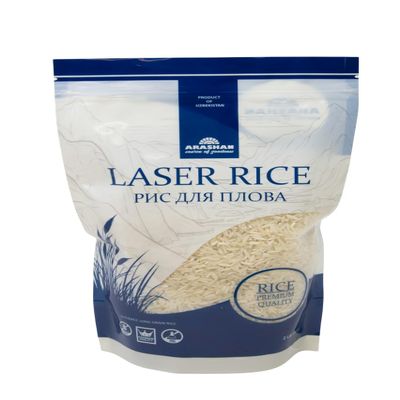 ARASHAN Laser Uzbek Rice Premium White Long Grain Rice (2 LB / 902Gram) | Perfect for Pilaf, Plov, and Central Asian Cuisine