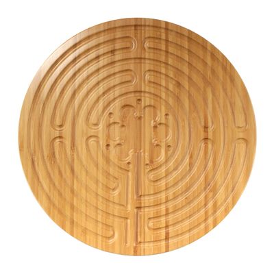 Finger Labyrinth 12.5" - 7 Circuit Chartres Style - Carbonized Brown - 3 Units