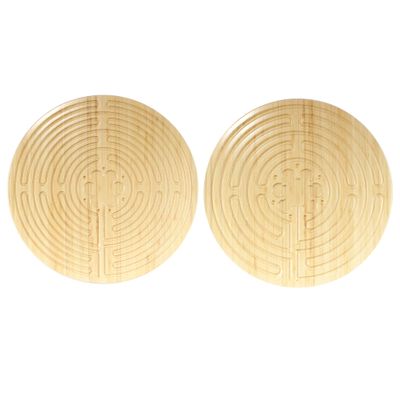 Finger Labyrinth - 12.5" - Double-Sided Chartres Style - Natural - 30 Units