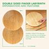 Finger Labyrinth - 12.5" - Double-Sided Chartres Style - Natural - 30 Units view 4