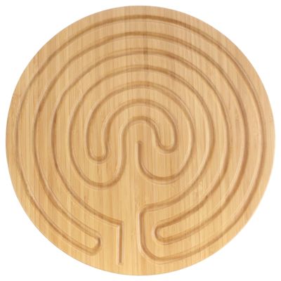 Finger Labyrinth - 12.5" - 7 Circuit Cretan Style - Carbonized Brown - 10 Units