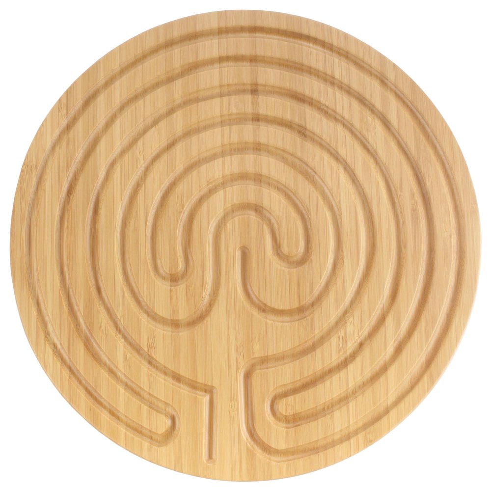 Finger Labyrinth - 12.5" - 7 Circuit Cretan Style - Carbonized Brown - 10 Units