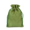 GIOTEL 10x14cm 50pcs/lot Solid Color Drawstring Bag Suitable For Jewelry Cosmetic Beam Storage With Lipstick Bracelets Packaging Bag(Army green) view 1