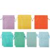 GIOTEL 10x14cm 50pcs/lot Solid Color Drawstring Bag Suitable For Jewelry Cosmetic Beam Storage With Lipstick Bracelets Packaging Bag(Army green) view 4