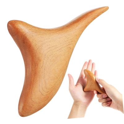 FOMIYES Wooden Gua Sha Board Massage Tool with Ergonomic Grip
