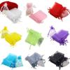 100 Pcs Christmas Organza Bags, Sheer Organza Bags Jewelry Gift Bags Mesh Organza Jewelry Bags Mini Candy Bags for Wedding Party Christmas Festival (Black) view 4